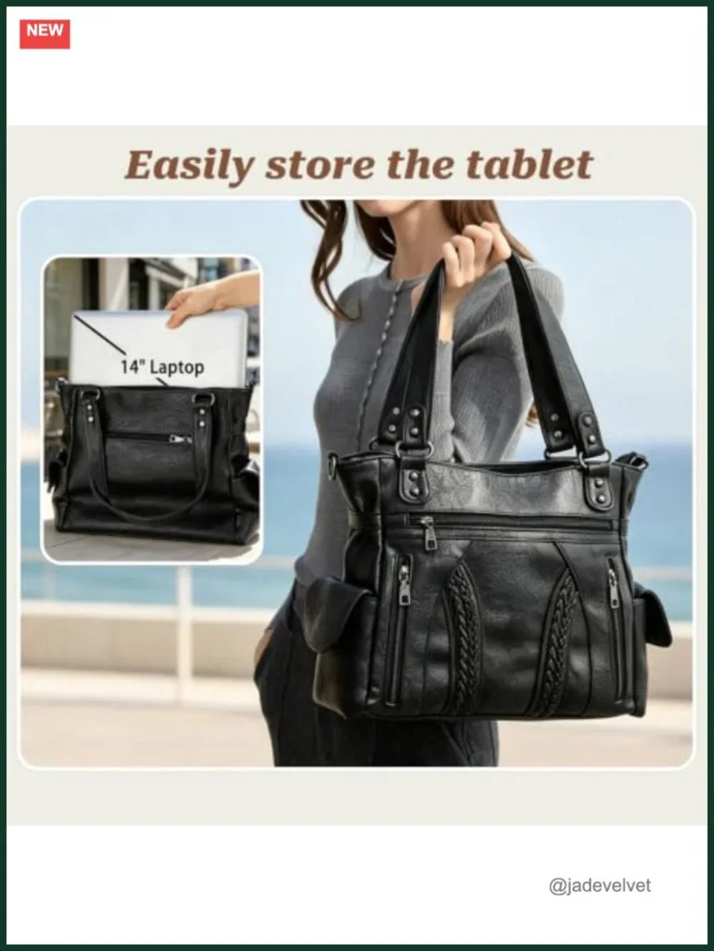 Vegan Leather Hobo Bag Women Shoulder Tote Crossbody Purse with Detachable